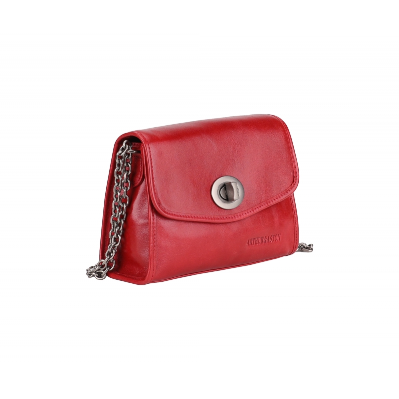 ARTHUR & ASTON - SAC PORTE EPAULE  E/ROUGE