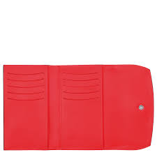 LONGCHAMP - Portefeuille Rouge Roseau Box