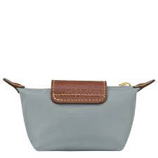 LONGCHAMP - Porte monnaie Acier Le Pliage Original