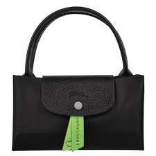 LONGCHAMP - SAC PORTÉ MAIN NOIR NOIR LE PLIAGE GREEN