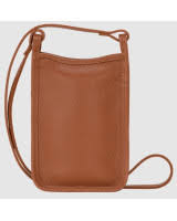 LONGCHAMP - ETUI TÉLÉPHONE CARAMEL LE FOULONNÉ