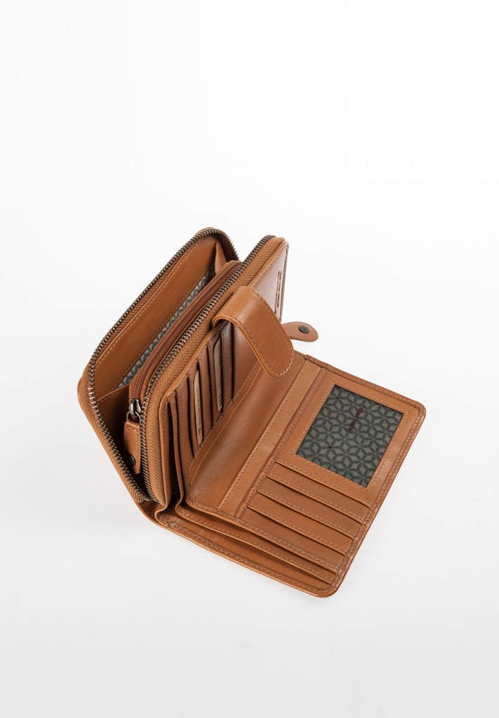 AUNTS & UNCLES - Cactus Pear RV-wallet cognac