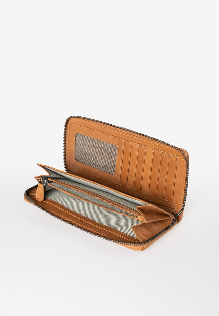 AUNTS & UNCLES - Cynthia zipper wallet caramel