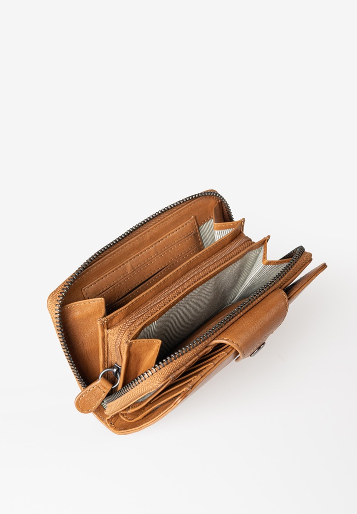 AUNTS & UNCLES - Francis zipper wallet caramel