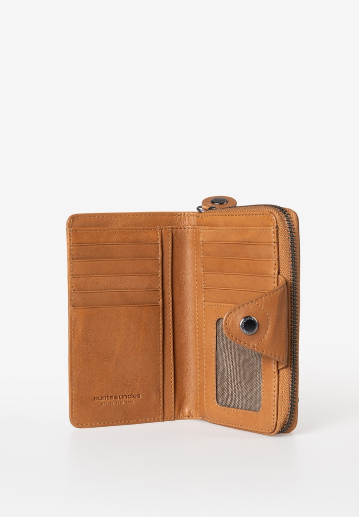 AUNTS & UNCLES - Francis zipper wallet caramel