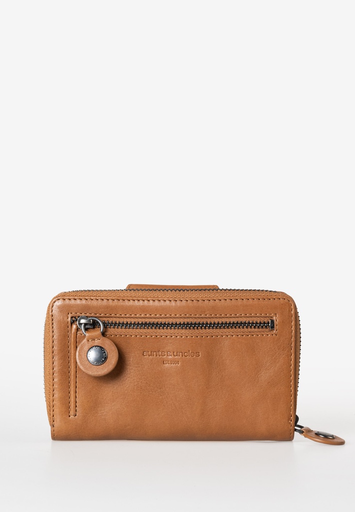 AUNTS & UNCLES - Francis zipper wallet caramel