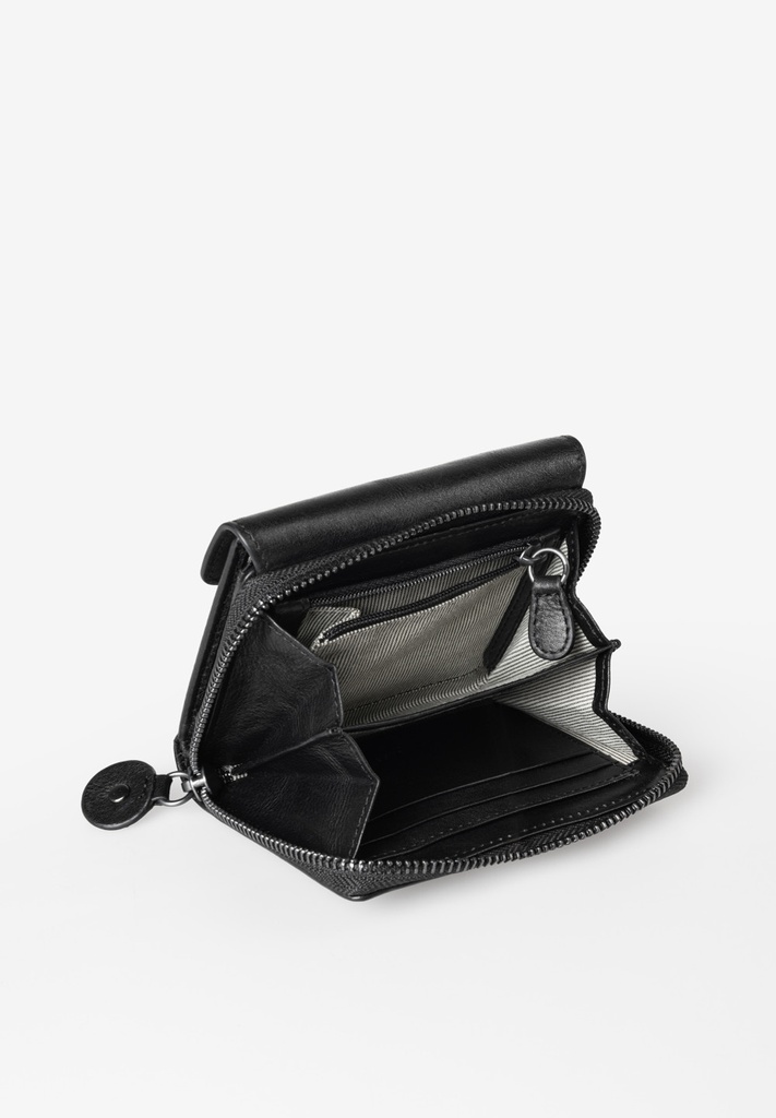 AUNTS & UNCLES - Lesley zipper wallet black smoke