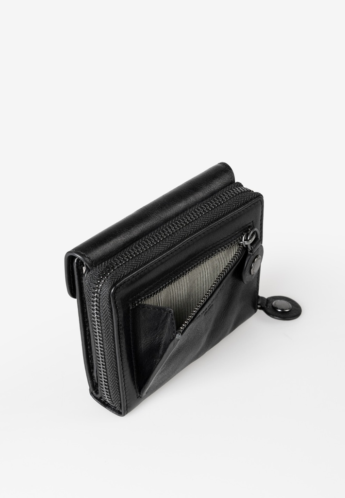 AUNTS & UNCLES - Lesley zipper wallet black smoke