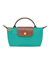 LONGCHAMP - TROUSSE/POCHETTE TURQUOISE