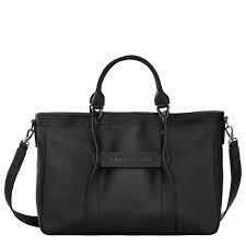 LONGCHAMP - SAC PORTÉ MAIN NOIR NOIR LONGCHAMP 3D DAME