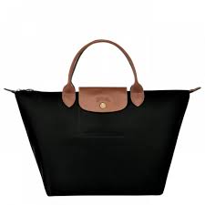 LONGCHAMP - SAC PORTÉ MAIN NOIR NOIR LE PLIAGE ORIGINAL