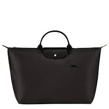 LONGCHAMP - SAC DE VOYAGE NOIR NOIR LE PLIAGE GREEN