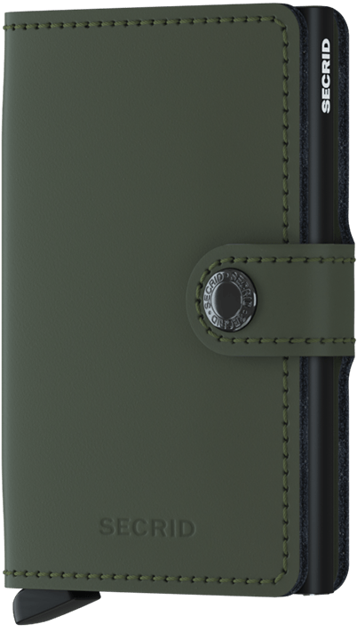 SECRID - MINIWALLET MATTE GREEN - BLACK