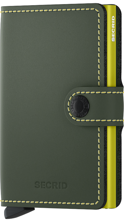 SECRID - MINIWALLET MATTE GREEN LIME