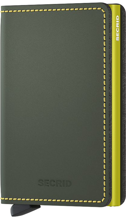 SECRID - SLIMWALLET MATTE GREEN AND LIME