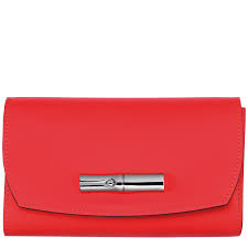 LONGCHAMP - Portefeuille Rouge Roseau Box