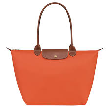 LONGCHAMP - Sac cabas L Orange Le Pliage Original