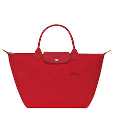 LONGCHAMP - Sac à main M Tomate Le Pliage Green