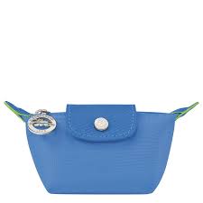 LONGCHAMP - Porte monnaie Bleuet Le Pliage Green