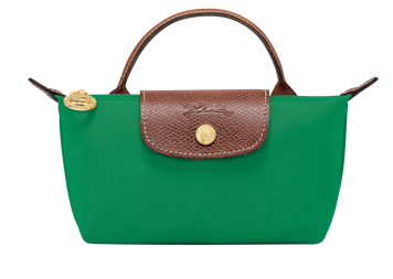 LONGCHAMP - Trousse cosmétiques avec poignée Vert Le Pliage Original