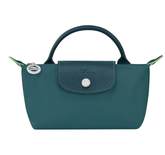 LONGCHAMP - Le Pliage Green - Trousse cosmétiques avec poignée Paon