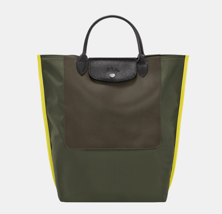 LONGCHAMP - Cabas Longchamp Re-Play - Sac porté main Kaki