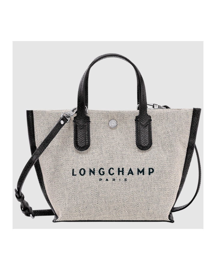 LONGCHAMP - Essential Toile - Sac porté main Ecru