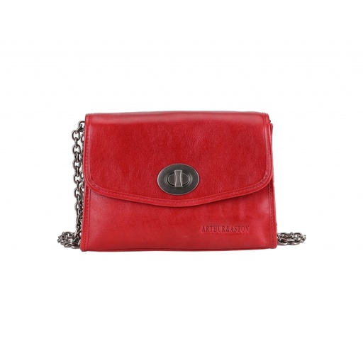 [A123-09-ROUG] ARTHUR & ASTON - SAC PORTE EPAULE  E/ROUGE