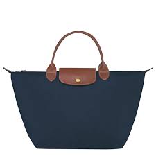 [L1623089 P68 MARINE] LONGCHAMP - SAC PORTÉ MAIN MARINE MARINE LE PLIAGE ORIGINAL