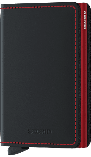 [SLIMWALLET MATTE BLACK & RED] SECRID - SLIMWALLET MATTE BLACK & RED