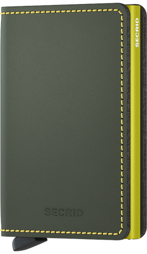 [SLIMWALLET MATTE GREEN AND LIME] SECRID - SLIMWALLET MATTE GREEN AND LIME