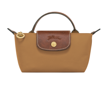 [34175089 P86 Chamois] LONGCHAMP - Le Pliage Original - Trousse cosmétiques avec poignée Chamois