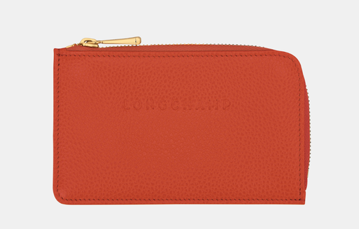 [30036021 685 Paprika] LONGCHAMP - Le Foulonné - Porte-cartes Paprika