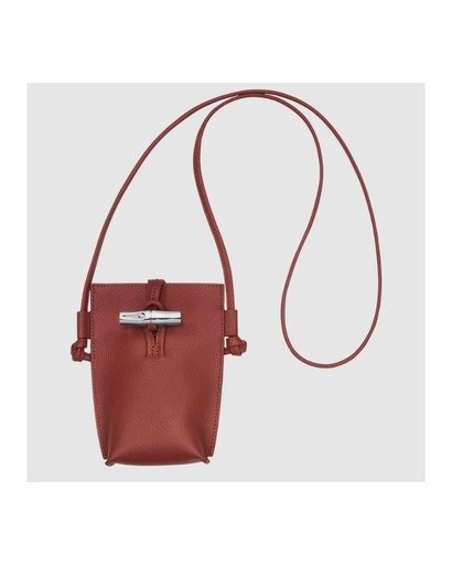 [34180HFP 404 Châtaigne] LONGCHAMP - Le Roseau - Etui téléphone Châtaigne